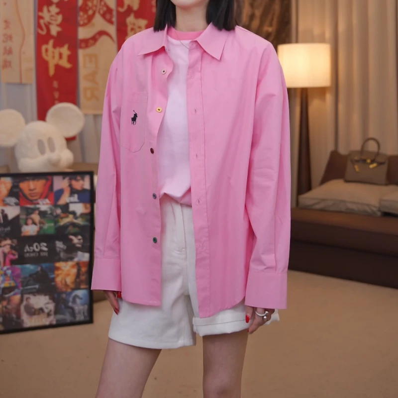 2025春季新款韩版设计感百搭气质显瘦长袖衬衫LK2501350