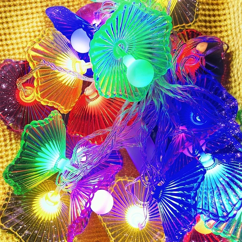 【福利新品】LED高亮酒店雨伞小彩灯节日装扮神器室内装饰用彩灯串