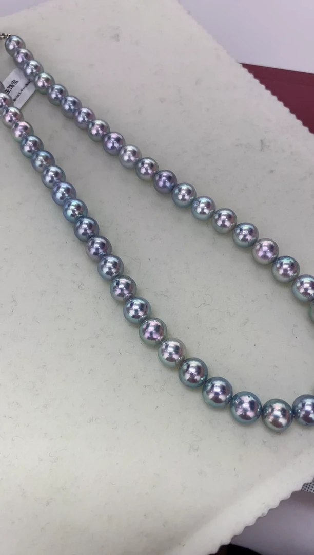 【闪购商品】海水珍珠颈饰未镶嵌真多麻FA8.5-9满珠链