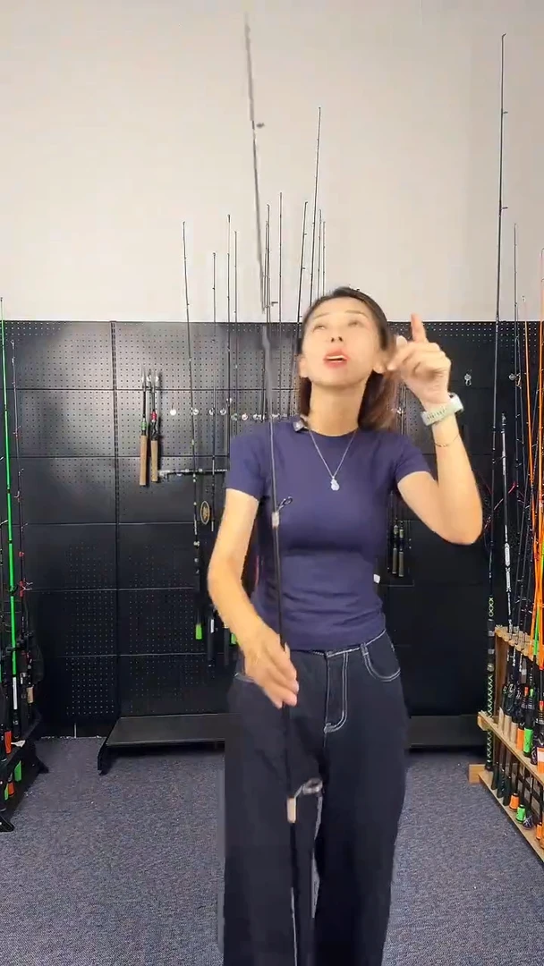 1.8m以下碳素4号七彩直柄2.1M调（瑕疵尾货竿，没有售后，介意勿拍）