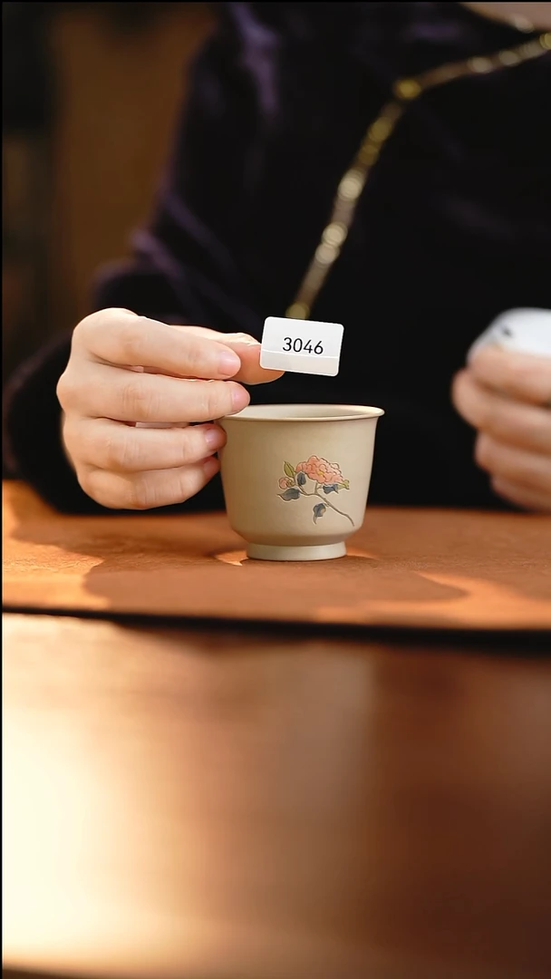 雲梦茶器紫陶茶杯3046