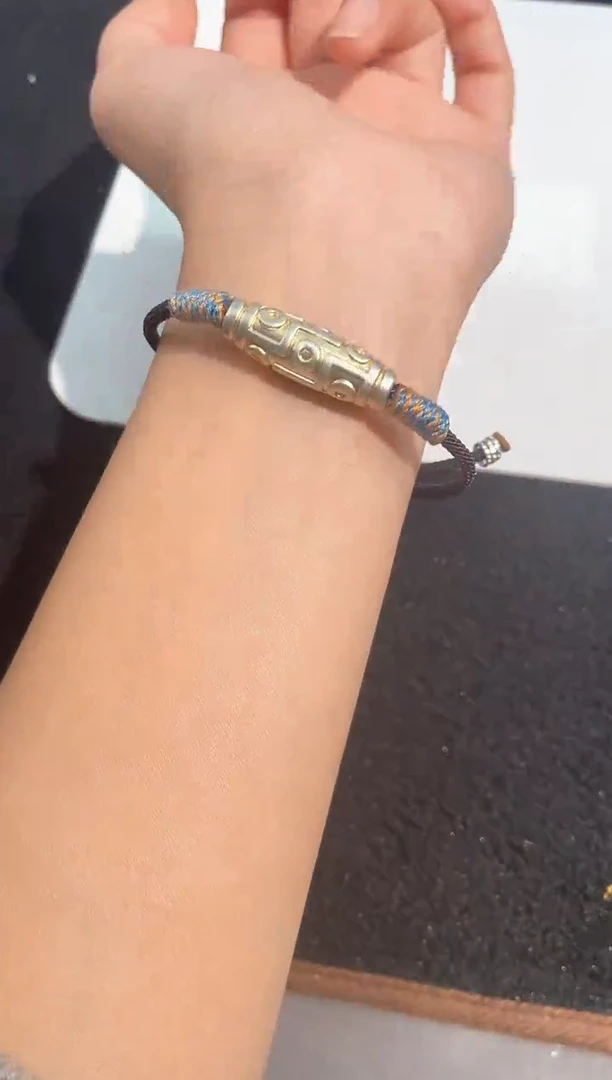 【闪购商品】水晶手链足银镶嵌7号天珠手链