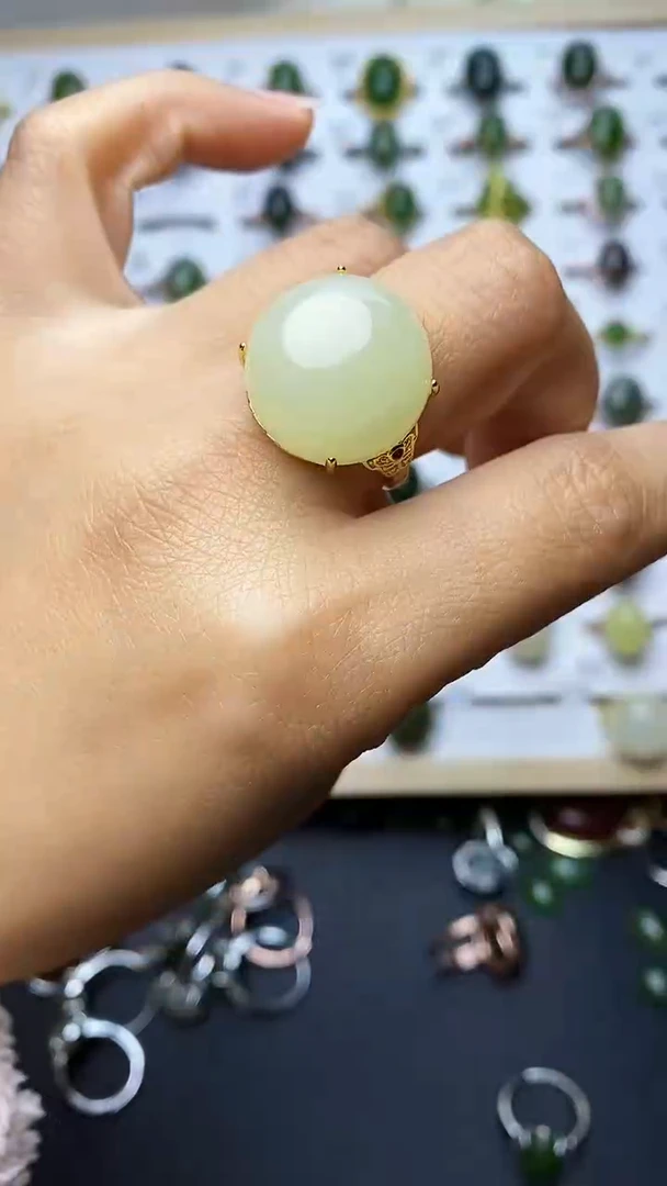 【闪购商品】和田玉戒指未镶嵌1