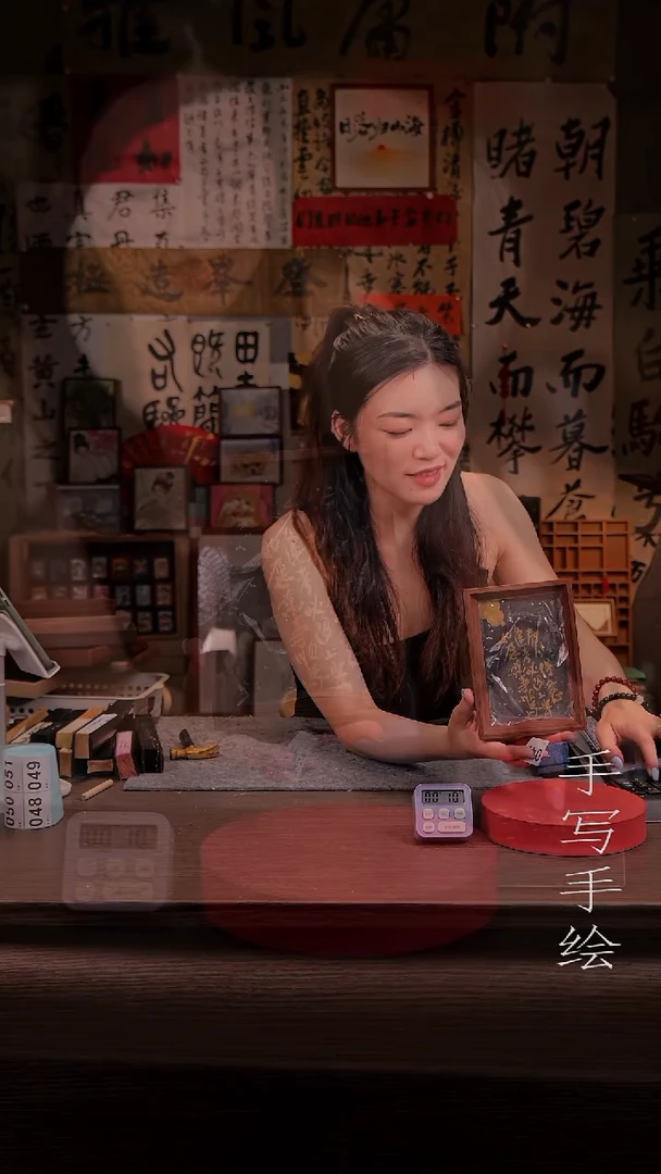 国画鸽*蛙047-摆台