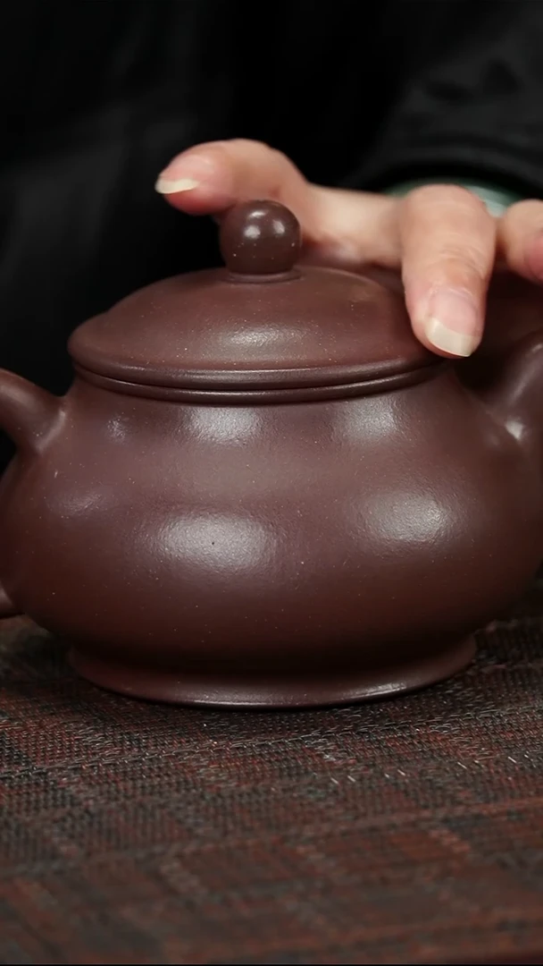 茶壶紫砂jf紫泥 潘壶260cc