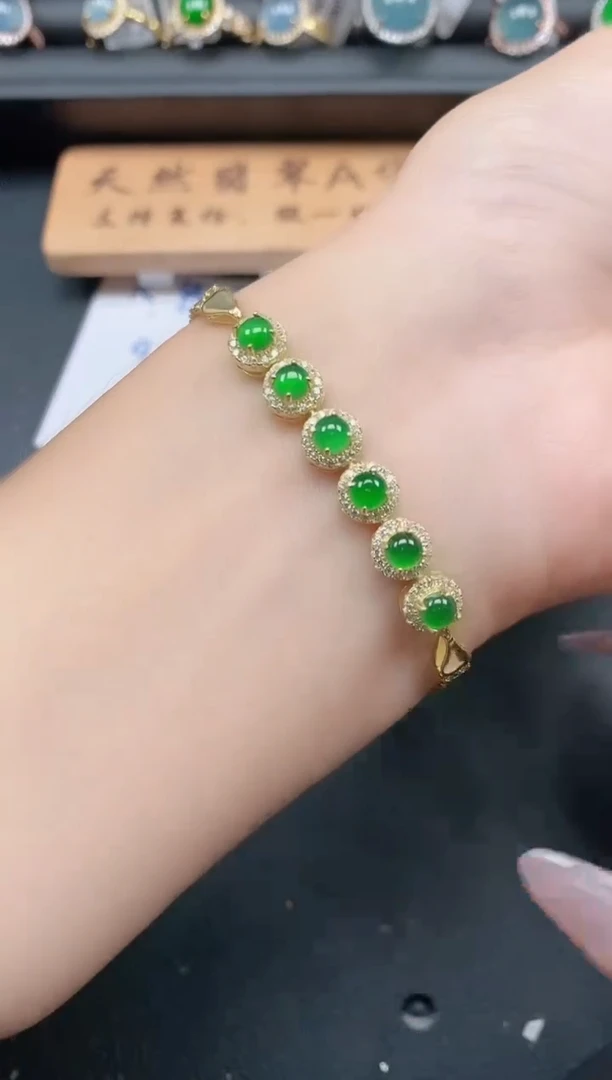 银S925镶嵌戒指翡翠1111