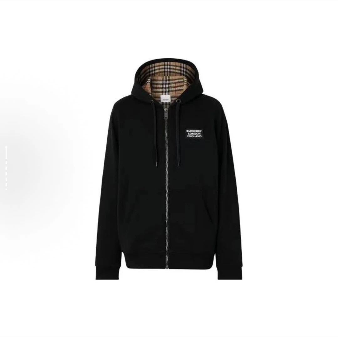 BURBERRY/博柏利FW22纯色Logo字母休闲连帽卫衣 ty