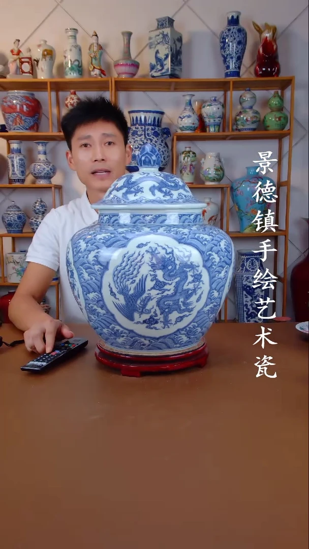 现代景德镇手工手绘陶瓷摆件78