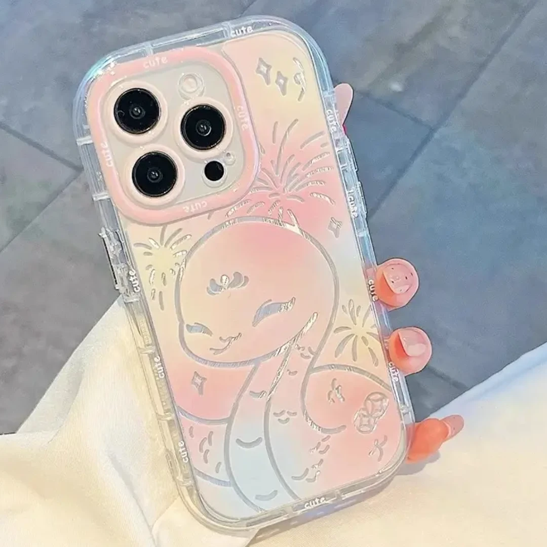 烟花蛇适用华为mate60苹果oppo小米15/14/13promax防摔vivo手机壳