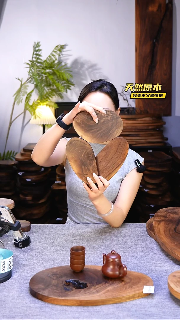 木北美黑胡桃原木.干裂疤结不属于商品质量问题完美主义者慎拍