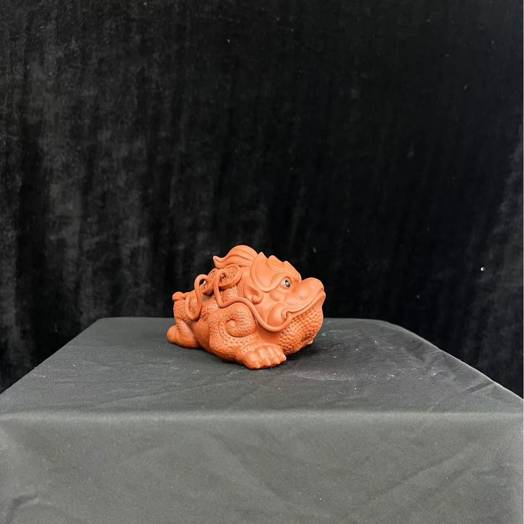 紫砂将军蟾茶宠茶玩茶座茶盘柜子桌面摆件