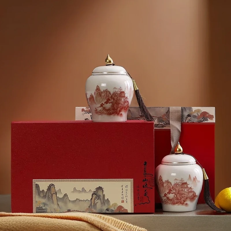 【耘记】金骏眉 肉桂 铁观音 正山小种 新茶 双瓷罐 礼盒装 送礼