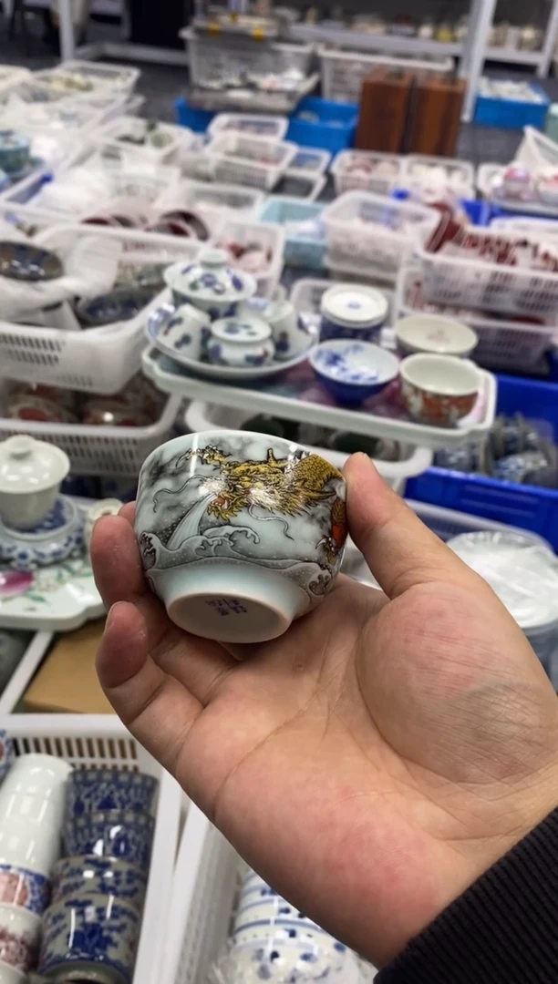 摆件陶景德陶瓷茶具容量约50