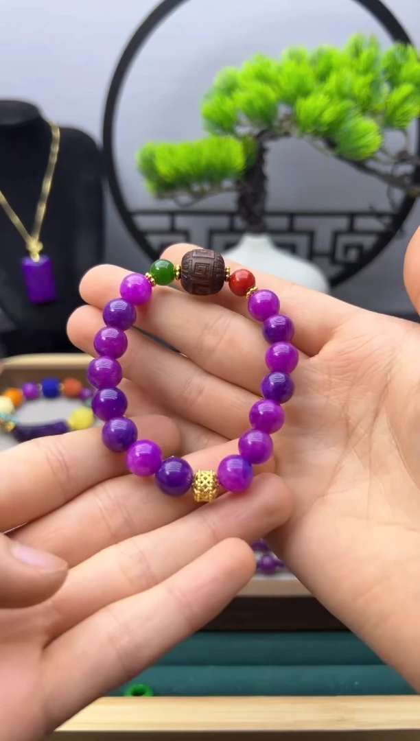 【闪购商品】苏纪石（舒俱来）手链14K金镶嵌S07