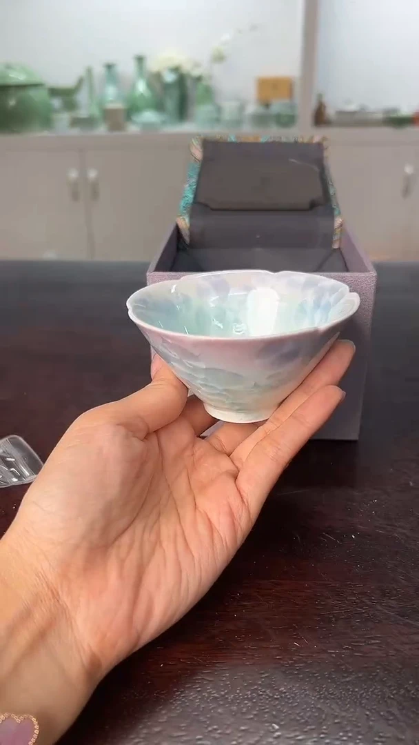龙泉云间青瓷小米茶器