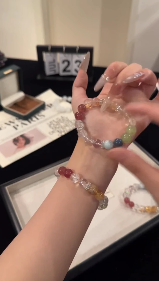 水晶手串合金多宝x1868