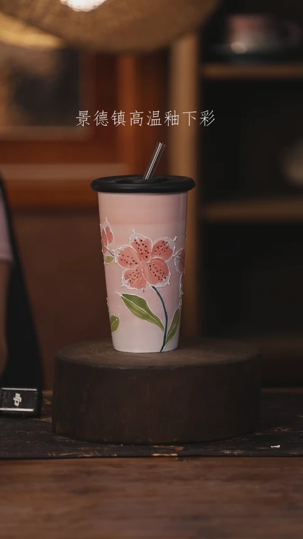 陶瓷景德镇高温釉下手绘陶瓷463