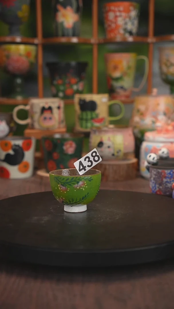 紫砂油画釉下彩手绘438