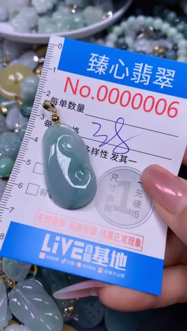 【闪购商品】翡翠颈饰未镶嵌含绳000006