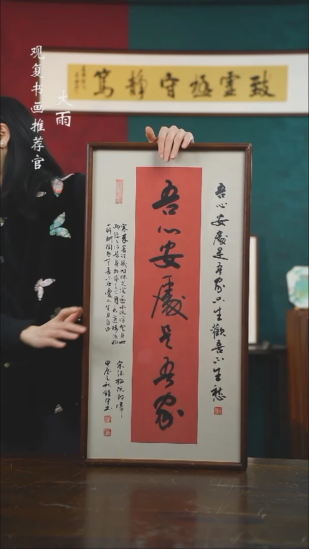 【闪购商品】书法范铠风-吾心安处-36*69书法