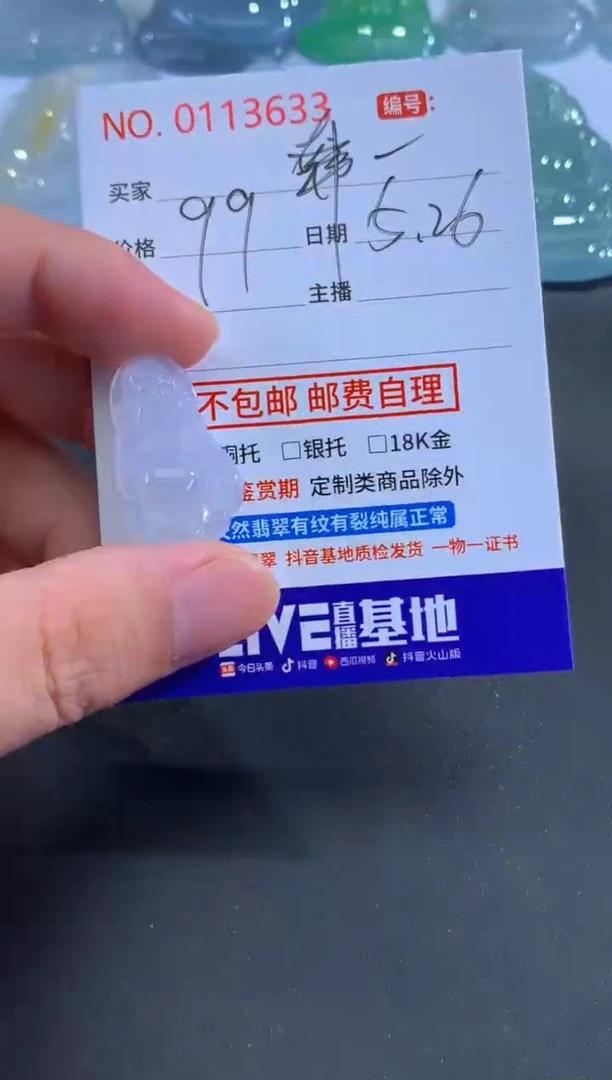 翡翠未镶嵌颈饰一