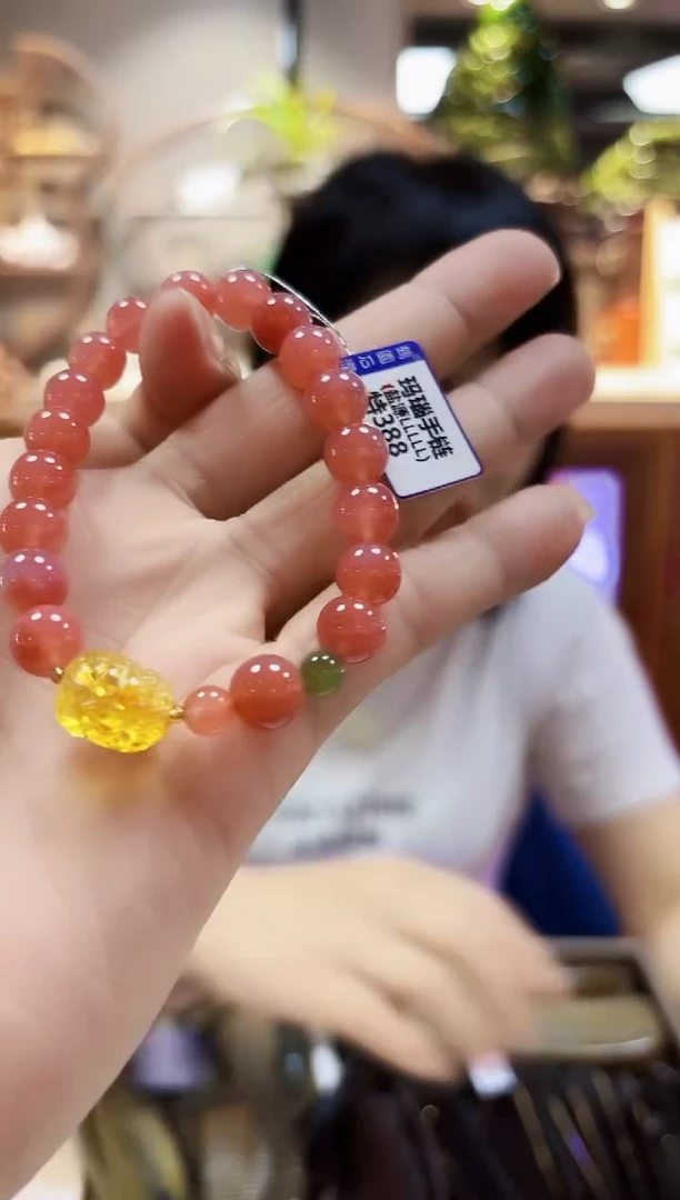 未镶嵌颈饰玛瑙/玉髓手链9+