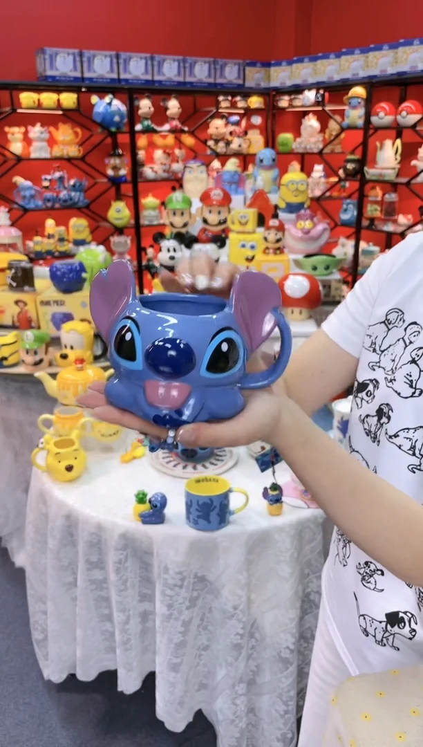 【闪购商品】1@@吐舌头史迪仔杯子