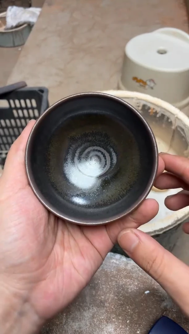 茶盏真柴烧建盏换点柴火