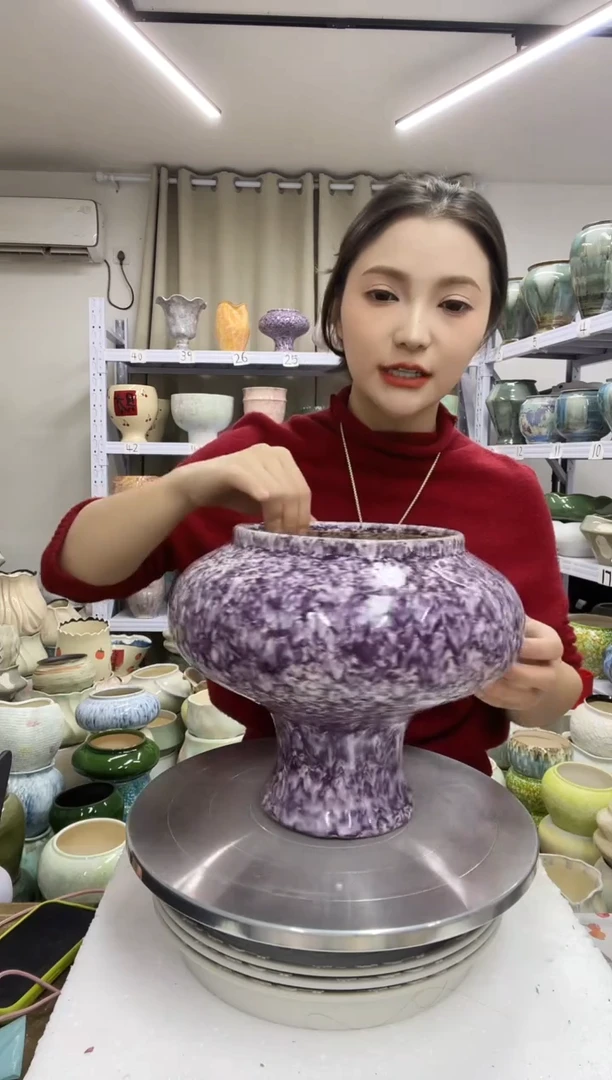 1.4陶瓷花盆直播链接高.          21   口 15