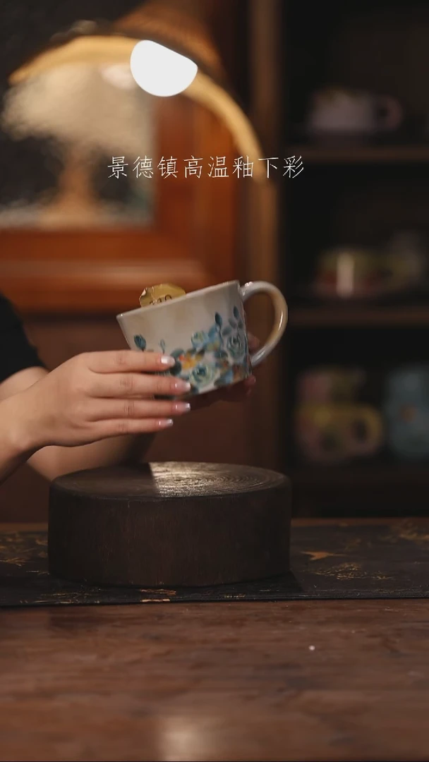 陶瓷景德镇高温釉下手绘陶瓷110
