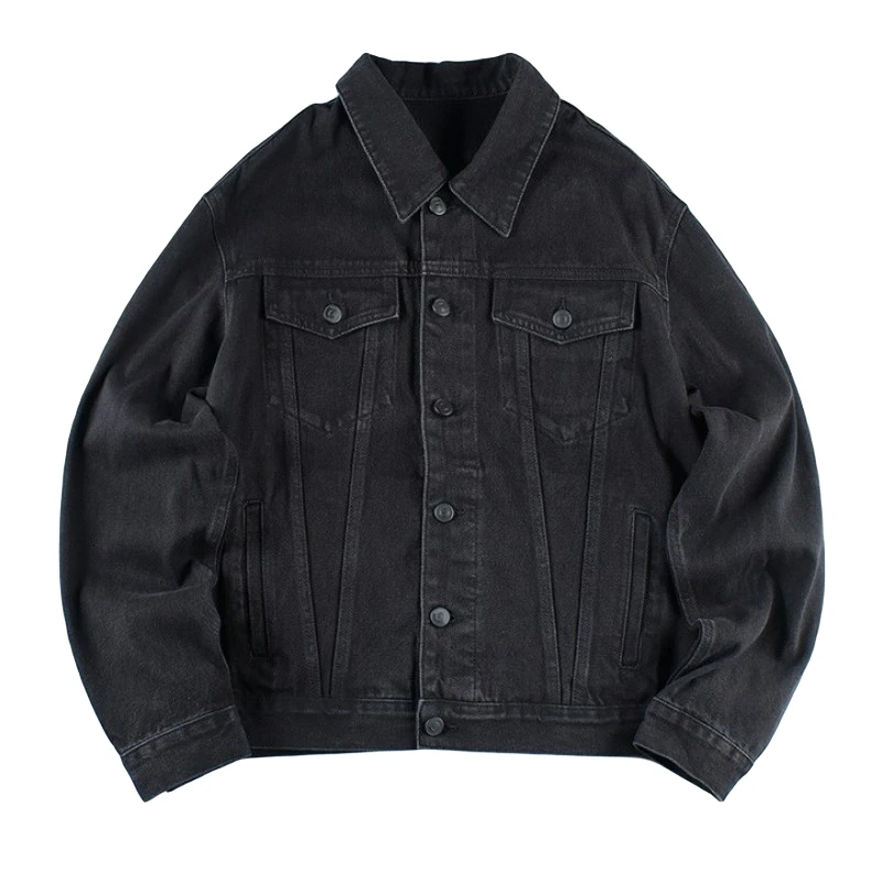 夹克短款大阔潮流系列休闲男外套时尚复古风宽松牛仔夹克外套
