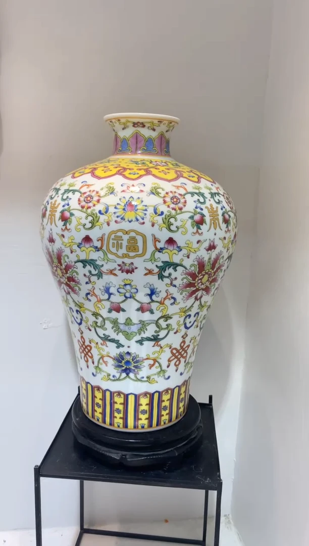 摆件WN问泥景德镇陶瓷花瓶摆件