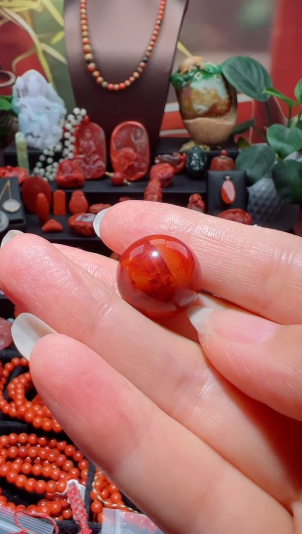 未镶嵌单珠南红玛瑙喔****呀单珠