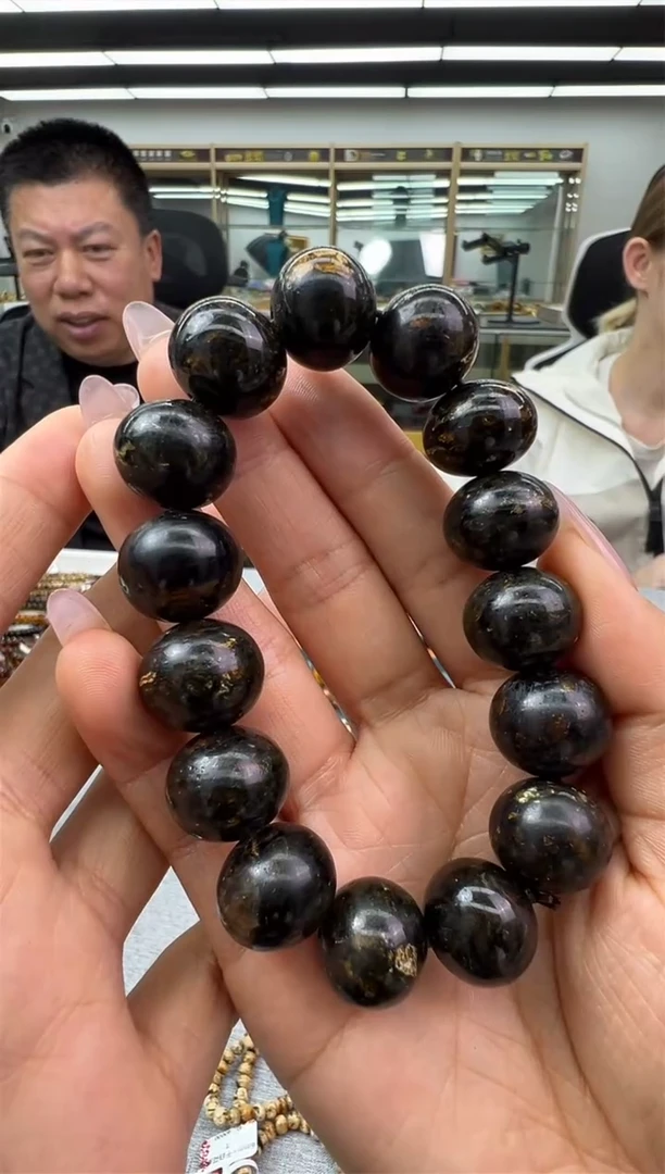 【闪购商品】琥珀手链未镶嵌597秒拍号