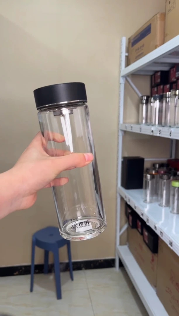 【闪购商品】单层大容量650ml高硼硅玻璃茶杯