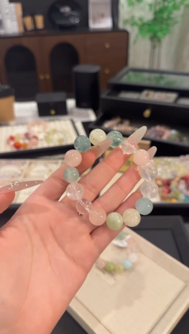 水晶手链合金冰淇淋多宝x1820