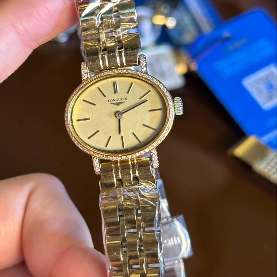 95新 Longines/浪琴 手动机械后钻23*20mm/公价32999/wh8953