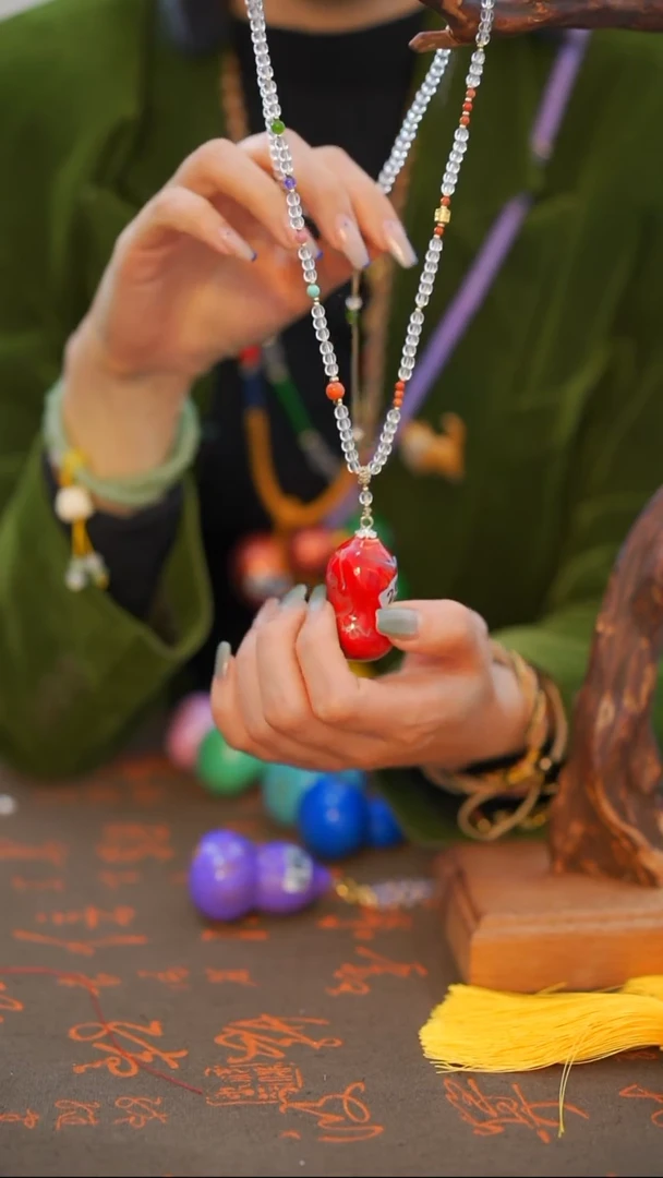 265非遗漆手艺工天然葫芦文玩福禄