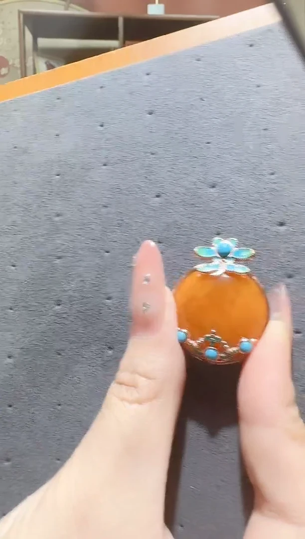 蜜蜡颈饰银S925镶嵌46天然蜜蜡珠宝奇石全都保真