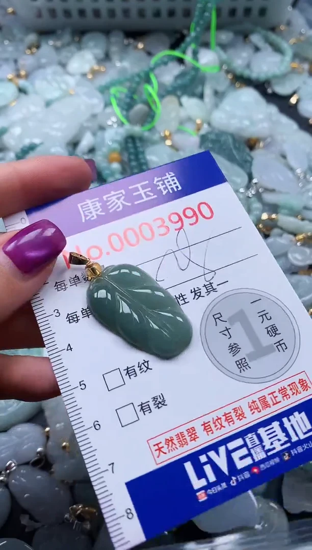 颈饰未镶嵌翡翠3990