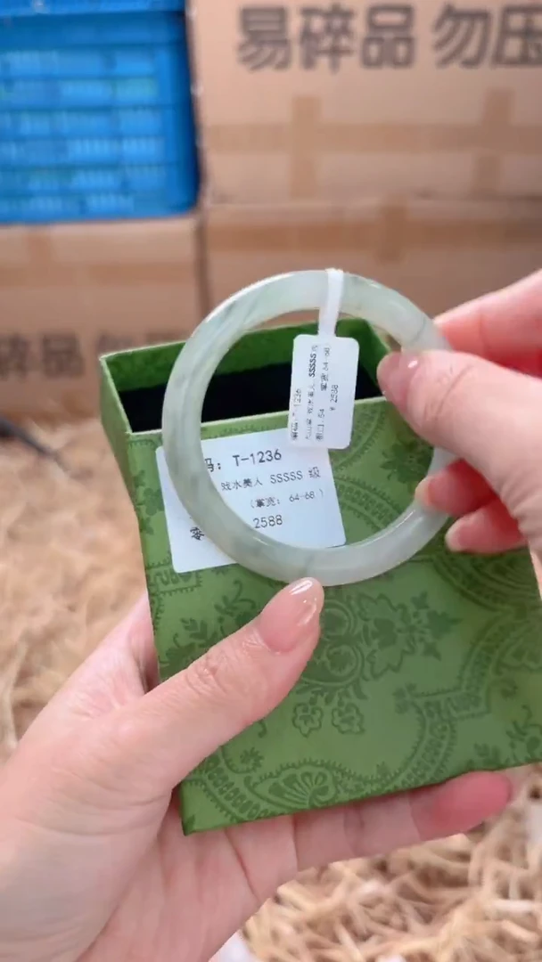 未镶嵌手镯石英质玉T-1236