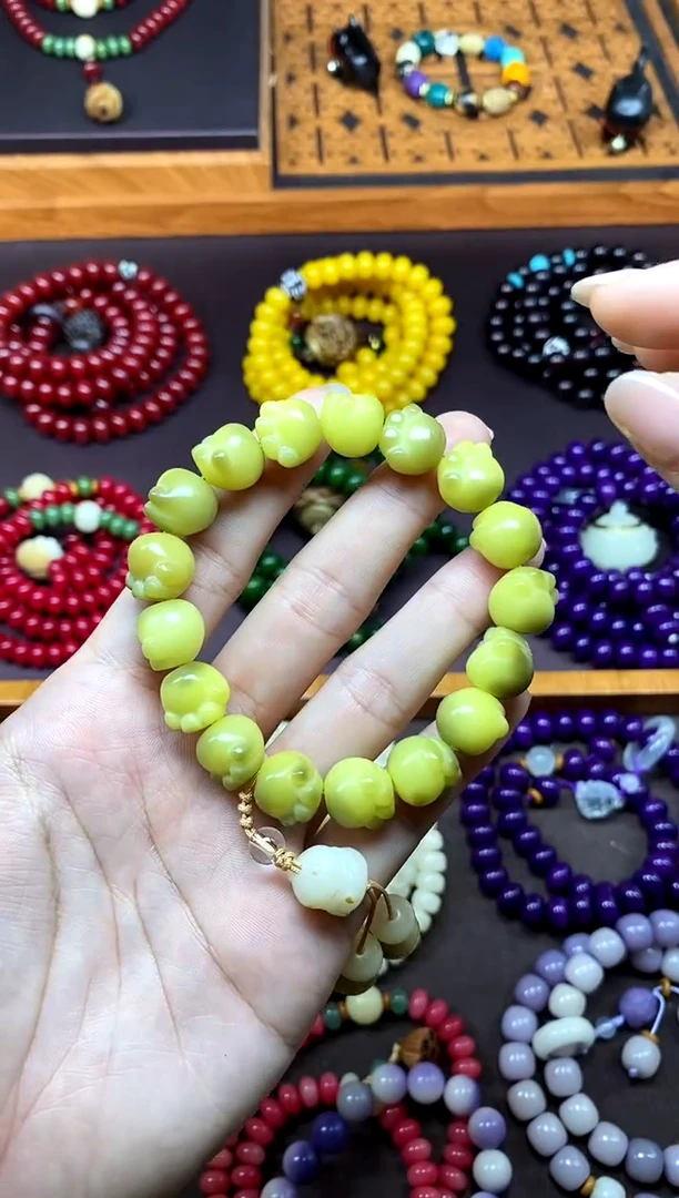 白玉菩提手串青菩提猫爪单圈手串