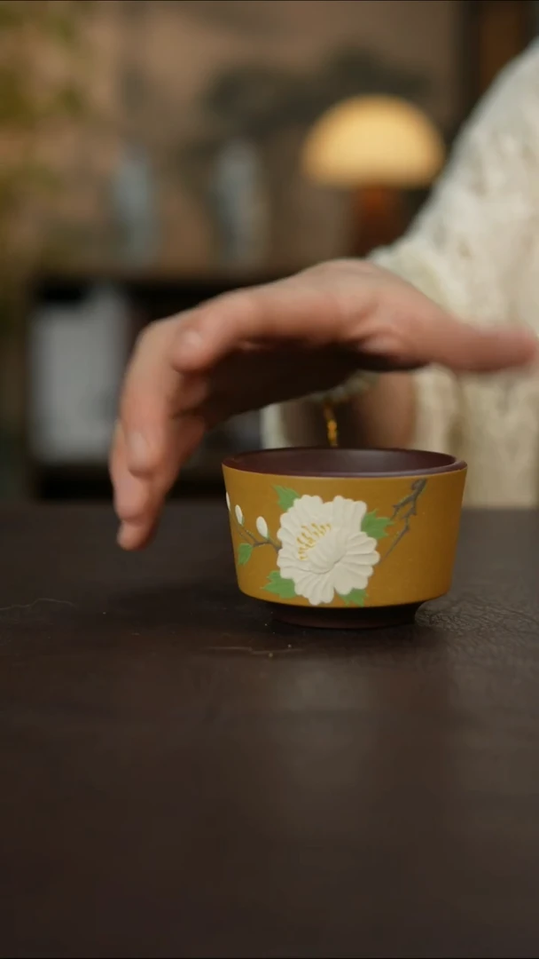 杯景德镇陶瓷杯碗柴烧多人瑕疵
