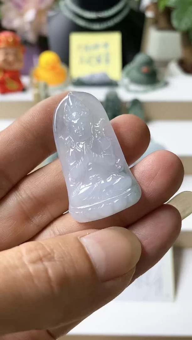 颈饰未镶嵌翡翠晶*20天然缅甸翡翠A货妃两单