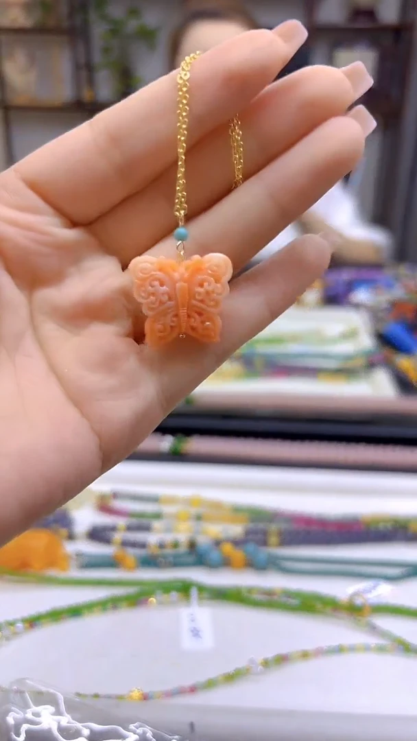 玛瑙/玉髓吊坠(赠链)银S925镀金镶嵌DIY款D236