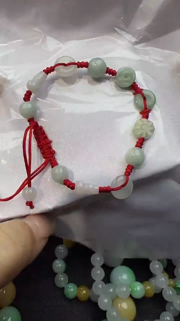 未镶嵌手绳翡翠大人款八宝串多样性发其一