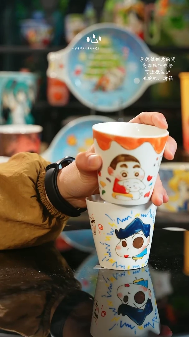 景德镇高温釉下彩纯手工手绘