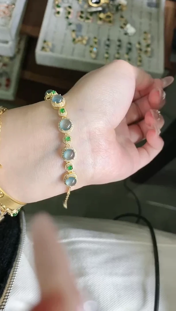 【闪购商品】翡翠戒指银S925镶嵌51511-15