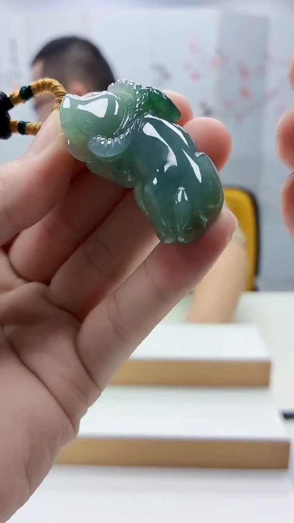 未镶嵌定制翡翠5167bb-毛货挂件21