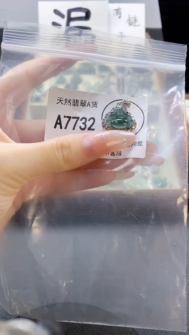 吊坠(赠链)未镶嵌翡翠天然翡翠A货